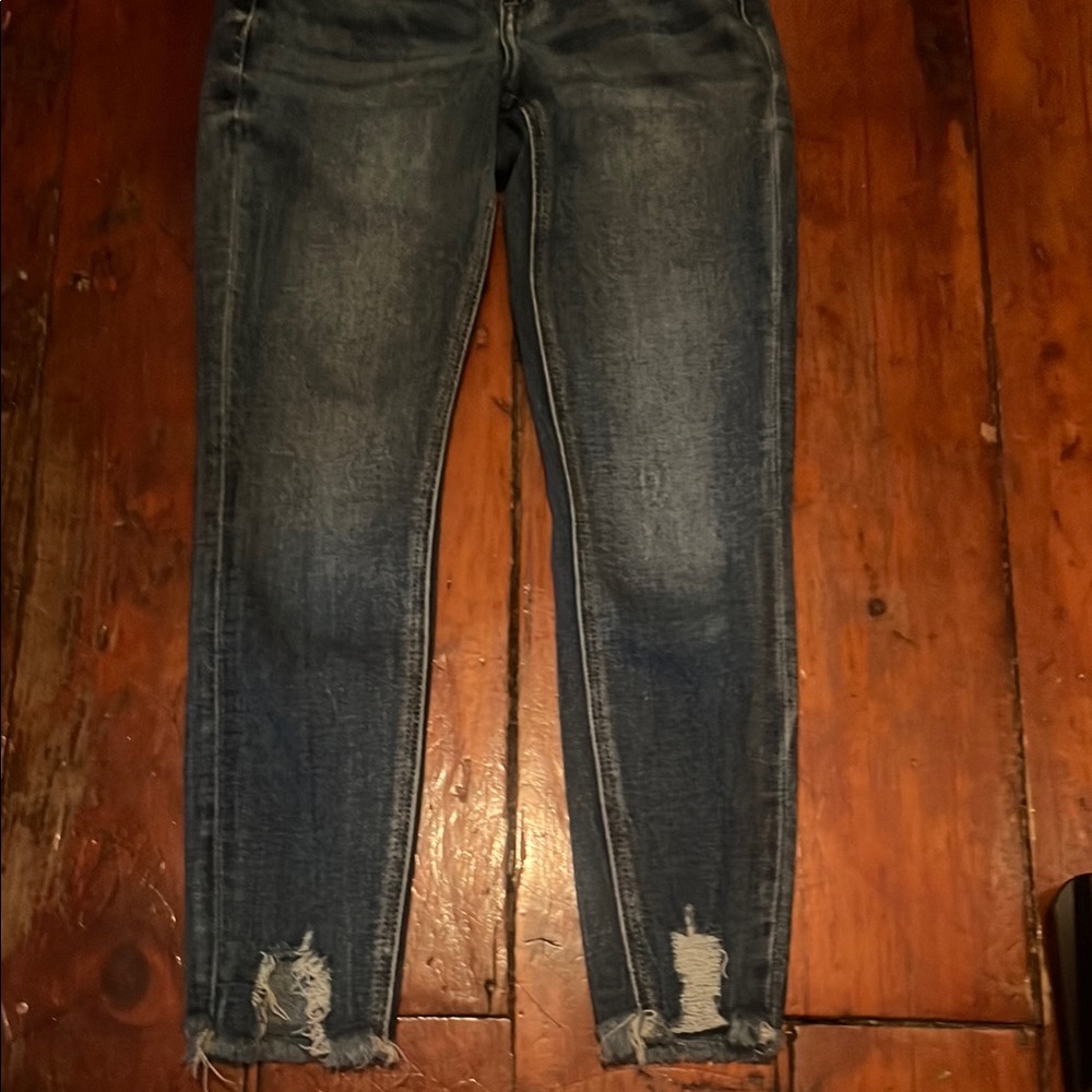 KanCan Blue Distressed Skinny Jeans